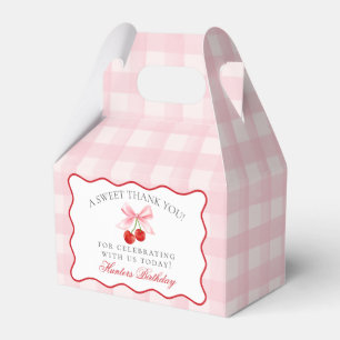 Ballotins Cherry Sweet Coquette rose Bow Ballotin d'annivers