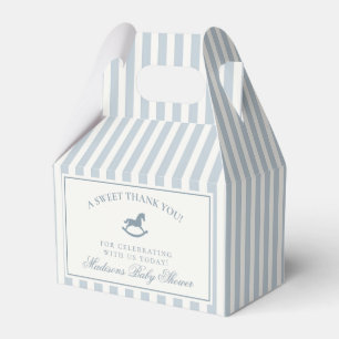 Ballotins Cheval à bascule avec nœud coquette bleu pour Baby