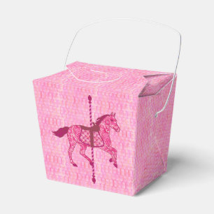 Ballotins Cheval de carrousel - Fuchsia rose
