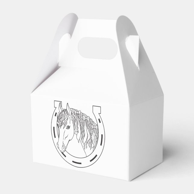 Ballotins Cheval de la partie occidentale Black White Party (Verso)