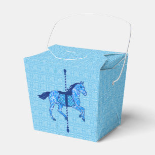 Ballotins Cheval de manège - Bleu cobalt et bleu ciel