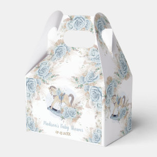 Ballotins Cheval vintage Rocking Pampas Baby Blue Floral