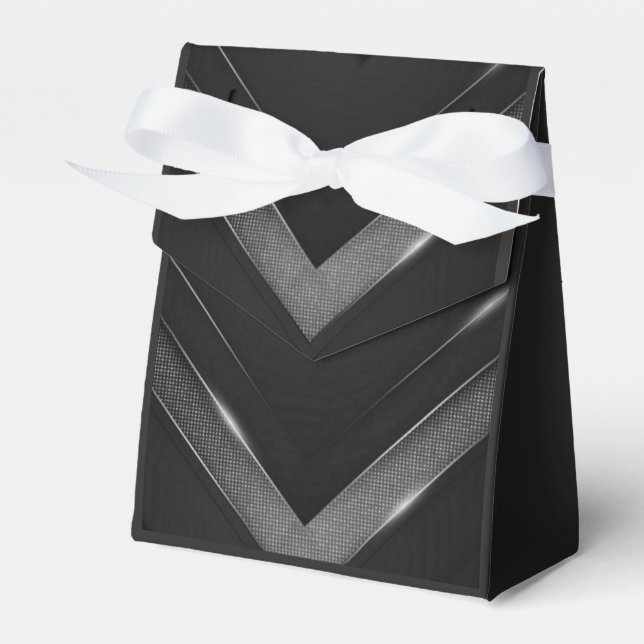 Ballotins Chevron noir et gris (Verso)