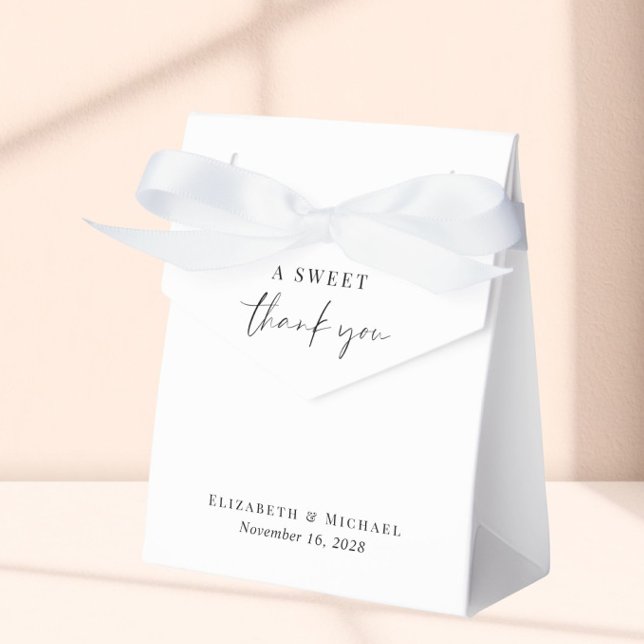 Ballotins Chic A Sweet Merci Mariage Faveur Boxes (Créateur téléchargé)