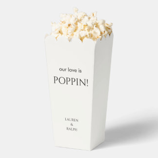 Ballotins Chic Black & ivoire Couple Popcorn