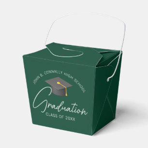 Ballotins Chic Dark Green Custom Graduation Party Fortune