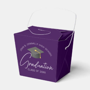 Ballotins Chic Dark Purple Custom Graduation Party Fortune
