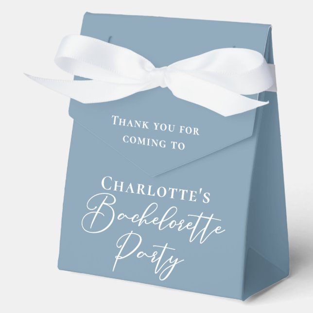 Ballotins Chic Dusty Blue Bachelorette Party Personalized (Recto)