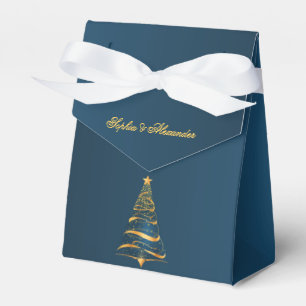 Ballotins Chic Élégant Arbre de Noël Merci Mariage Or