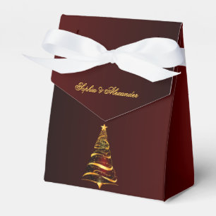 Ballotins Chic Elegant or Noël Arbre Merci Mariage