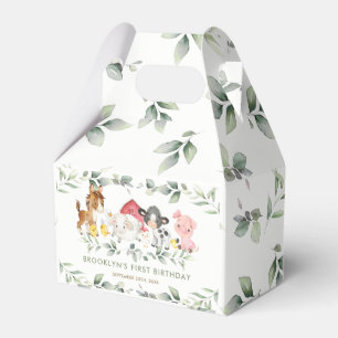 Ballotins Chic Farm Animaux Barnyard Green 1er anniversaire