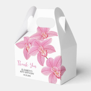 Ballotins Chic Floral rose orchidée Anniversaire Merci