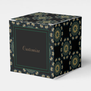 Ballotins Chic Gold & Green Asian Style Cube 3