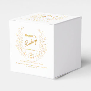 Ballotins Chic Gold Wreath Bakery Logo Info société