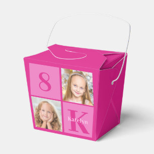 Ballotins Chic Hot Rose Girls Photo Anniversaire