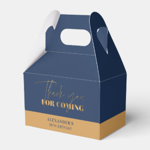 Ballotins Chic Navy et Or Merci pour l'anniversaire