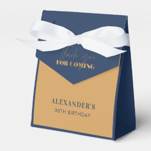 Ballotins Chic Navy et Or Merci pour l'anniversaire
