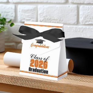 Ballotins Chic Orange Noir Promotion 2026 Diplôme Personnali