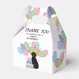 Ballotins Chien Aussiedoodle Noir Merci d'anniversaire