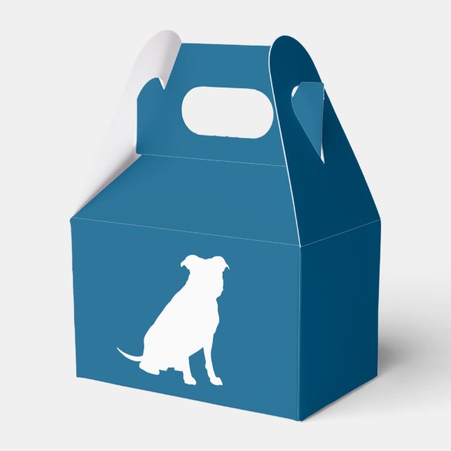 Ballotins Chien Baby shower Pit Pitbull Blue Boy (Verso)