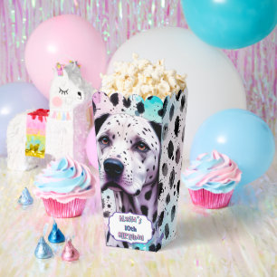 Ballotins Chien Dalmatien Rose Violet Turquoise Anniversaire