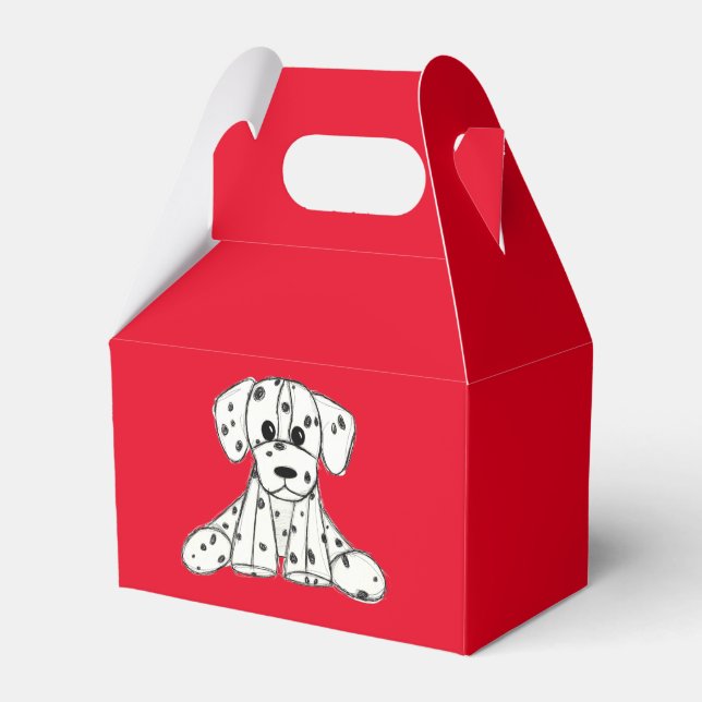 Ballotins Chien en dalmate dessin simple noir (Verso)
