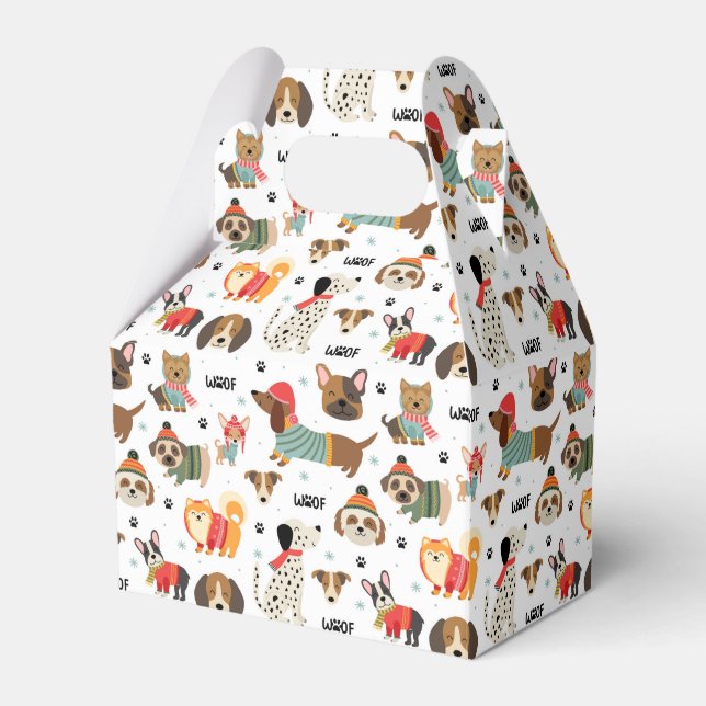 Ballotins Chiens de fête dans le Motif de Sweaters de vacanc (Verso)