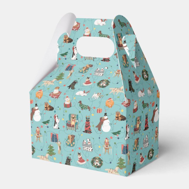 Ballotins Chiens de Fêtes en Motif de pulls de Noël (Verso)