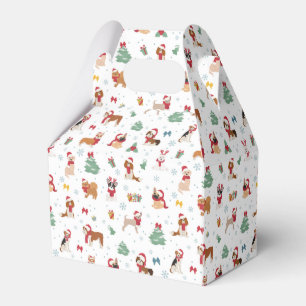 Ballotins Chiens de Noël en accessoires de vacances