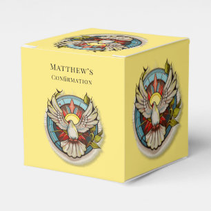 Ballotins Chiffre blanc jaune Confirmation religieuse cathol