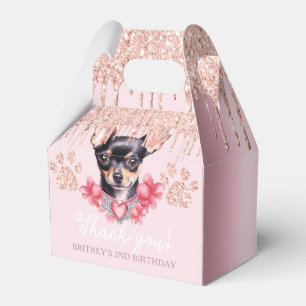 Ballotins Chihuahua Chien avec Parties scintillant Anniversa
