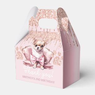 Ballotins Chihuahua Chien avec Parties scintillant Anniversa