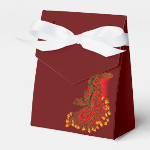 Ballotins Chine Dragon rouge et or design