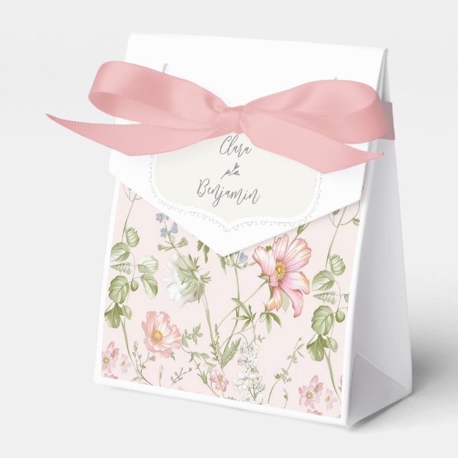 Ballotins Chinoiserie rose Floral Mariage (Verso)