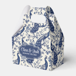 Ballotins Chinoiserie Style Peacock Thème Mariage Favor Box