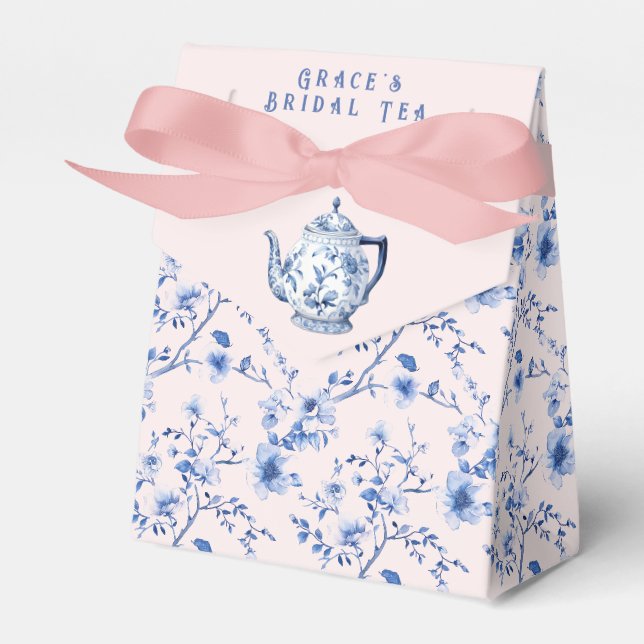 Ballotins Chinoiserie Thé nuptial rose et bleu (Verso)