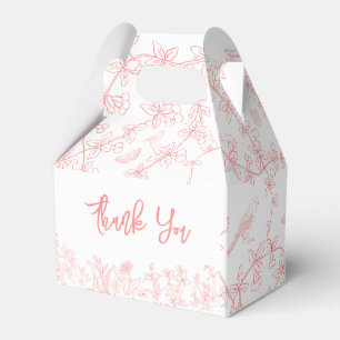 Ballotins Chinoiserie Whimsérique Baby shower rose Peach
