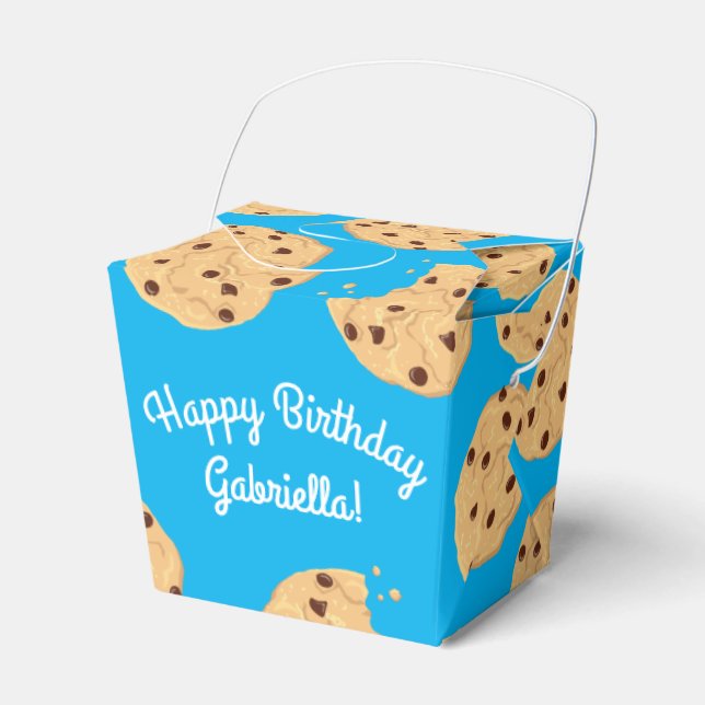 Ballotins Chocolat Chip Cookie Enfants 1er Anniversaire Part (Verso)