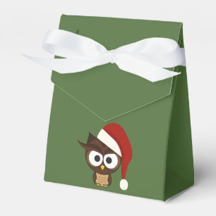 Ballotins Chouette en colère portant le chapeau de Santa