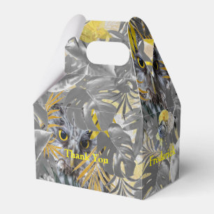 Ballotins Chouettes - feuilles Plantes en gris/jaune 2021 co