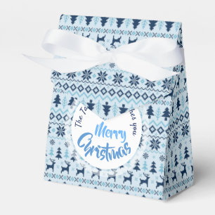 Ballotins CHRISTMAS Blue Deer motif personnalisé Favoriser T