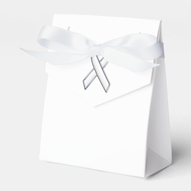 Ballotins Chrome Style White Ribbon Awareness (Verso)