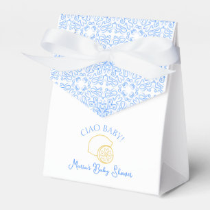 Ballotins Ciao Baby ! Baby shower italien citron bleu