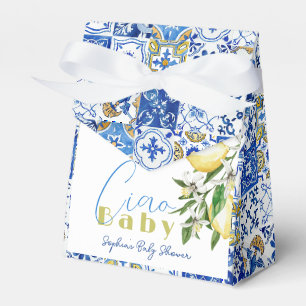 Ballotins Ciao Baby Carrelage bleu Citrus Citron Baby Douche