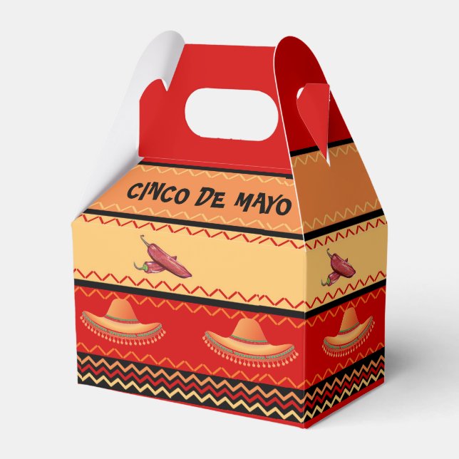 Ballotins Cinco De Mayo Favoriser Boîte Cadeau (Verso)