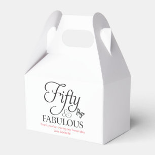 Ballotins Cinquante et fabuleuse Faveur boîte d'anniversaire