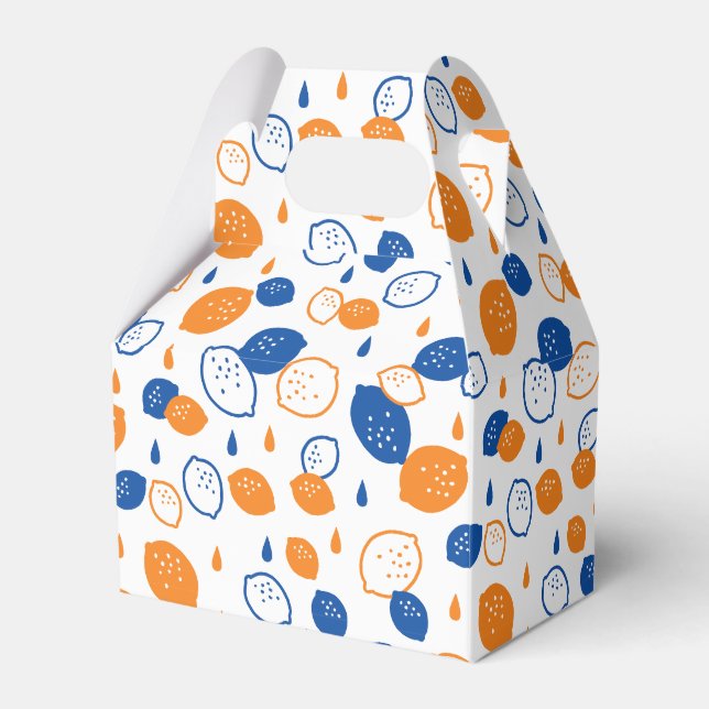 Ballotins Citron bleu et orange Motif Jouer sur le thème des (Verso)