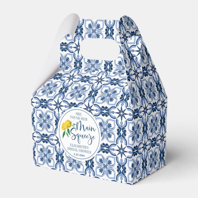 Ballotins Citron Positano Italien Carrelage bleu Ballotin (Verso)