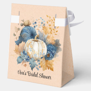 Ballotins Citrouille bleu et orange Peony Mariage