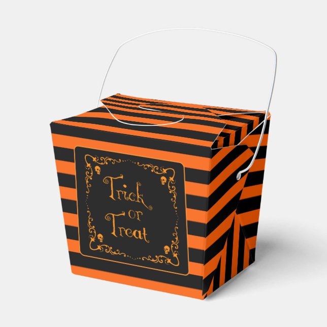 Ballotins Citrouille d'Halloween Orange et Black Trick (Verso)